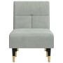 Light gray velvet chaise lounge sofa by vidaXL, Daybeds - Ref: Foro24-352808, Price: 157,03 €, Discount: %