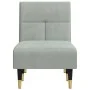 Light gray velvet chaise lounge sofa by vidaXL, Daybeds - Ref: Foro24-352808, Price: 176,71 €, Discount: %