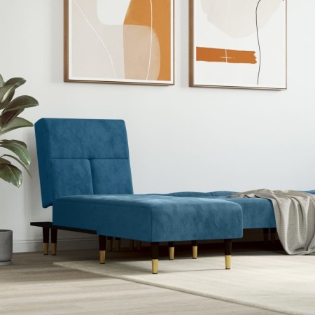 Sofá diván de terciopelo azul de vidaXL, Divanes - Ref: Foro24-352807, Precio: 168,87 €, Descuento: %