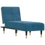 Sofá diván de terciopelo azul de vidaXL, Divanes - Ref: Foro24-352807, Precio: 165,32 €, Descuento: %