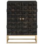 Iron and solid black mango wood sideboard 55x34x75 cm by vidaXL, Sideboards - Ref: Foro24-351679, Price: 192,17 €, Discount: %