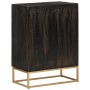 Iron and solid black mango wood sideboard 55x34x75 cm by vidaXL, Sideboards - Ref: Foro24-351679, Price: 192,17 €, Discount: %