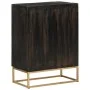 Sideboard aus Eisen und massivem schwarzem Mangoholz, 55 x 34 x 75 cm von vidaXL, Sideboards - Ref: Foro24-351679, Preis: 190...
