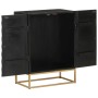 Iron and solid black mango wood sideboard 55x34x75 cm by vidaXL, Sideboards - Ref: Foro24-351679, Price: 192,17 €, Discount: %