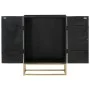 Aparador de hierro y madera maciza de mango negro 55x34x75 cm de vidaXL, Aparadores - Ref: Foro24-351679, Precio: 190,22 €, D...