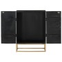 Iron and solid black mango wood sideboard 55x34x75 cm by vidaXL, Sideboards - Ref: Foro24-351679, Price: 192,17 €, Discount: %