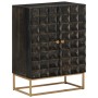 Iron and solid black mango wood sideboard 55x34x75 cm by vidaXL, Sideboards - Ref: Foro24-351679, Price: 192,17 €, Discount: %