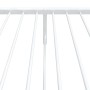 Estructura cama metal con cabecero y pie cama blanca 75x190 cm de vidaXL, Camas y somieres - Ref: Foro24-350939, Precio: 68,4...