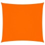 Toldo de vela cuadrado tela Oxford naranja 3,6x3,6 m