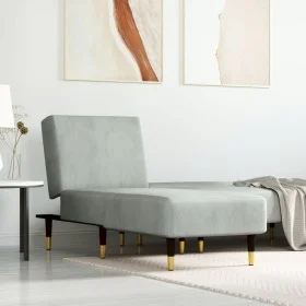 Light Gray Velvet Divan Sofa by vidaXL, Daybeds - Ref: Foro24-352802, Price: 165,12 €, Discount: %