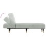 Hellgraues Diwansofa aus Samt von vidaXL, Tagesbetten - Ref: Foro24-352802, Preis: 152,30 €, Rabatt: %