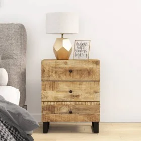 Mesita de noche madera mango madera contrachapada 50x33x62 cm de vidaXL, Mesitas de noche - Ref: Foro24-350660, Precio: 147,4...