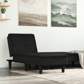 Sofá diván de tela negro