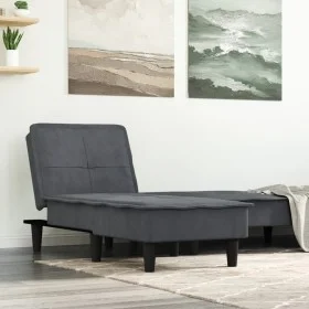 Dark Gray Velvet Divan Sofa by vidaXL, Daybeds - Ref: Foro24-352845, Price: 154,09 €, Discount: %