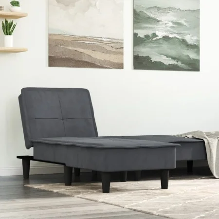 Dark Gray Velvet Divan Sofa by vidaXL, Daybeds - Ref: Foro24-352845, Price: 154,09 €, Discount: %