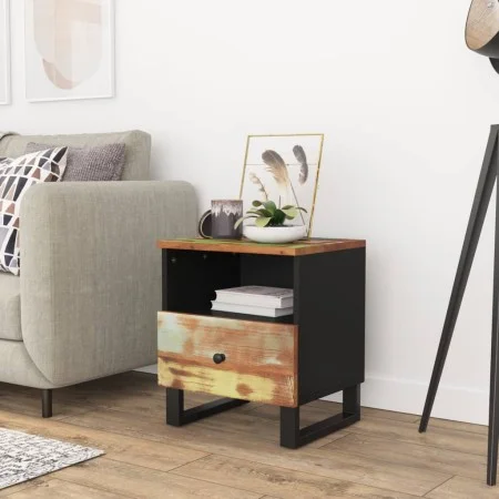 Nachttisch aus massivem Recyclingholz und Sperrholz von vidaXL, Nachttische - Ref: Foro24-350652, Preis: 86,26 €, Rabatt: %
