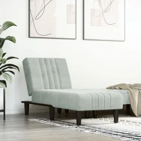 Light Gray Velvet Divan Sofa by vidaXL, Daybeds - Ref: Foro24-352826, Price: 155,28 €, Discount: %