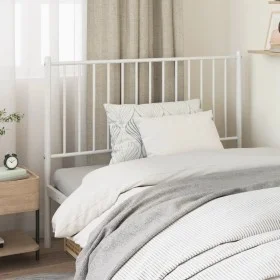 White metal headboard 107 cm by vidaXL, Headboards and footboards - Ref: Foro24-350961, Price: 26,62 €, Discount: %