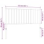 Cabecero de metal blanco 107 cm de vidaXL, Cabeceros y pies de cama - Ref: Foro24-350961, Precio: 27,09 €, Descuento: %
