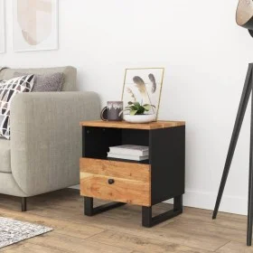 Nachttisch aus massivem Akazienholz und Sperrholz von vidaXL, Nachttische - Ref: Foro24-350650, Preis: 74,75 €, Rabatt: %