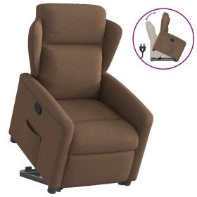 Sillón reclinable elevable de tela marrón Sillón reclinable elevable de tela marrón