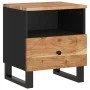 Mesita de noche madera maciza acacia y madera contrachapada de vidaXL, Mesitas de noche - Ref: Foro24-350650, Precio: 74,75 €...
