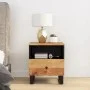 Mesita de noche madera maciza acacia y madera contrachapada de vidaXL, Mesitas de noche - Ref: Foro24-350650, Precio: 74,75 €...