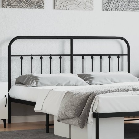 Kopfteil aus schwarzem Metall, 180 cm von vidaXL, Kopf- und Fußteile - Ref: Foro24-352614, Preis: 49,72 €, Rabatt: %