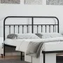 Cabecero de metal negro 180 cm de vidaXL, Cabeceros y pies de cama - Ref: Foro24-352614, Precio: 48,81 €, Descuento: %