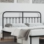 Kopfteil aus schwarzem Metall, 180 cm von vidaXL, Kopf- und Fußteile - Ref: Foro24-352614, Preis: 49,72 €, Rabatt: %