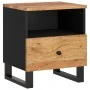 Mesita de noche madera maciza acacia y madera contrachapada de vidaXL, Mesitas de noche - Ref: Foro24-350650, Precio: 74,75 €...