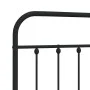Cabecero de metal negro 180 cm de vidaXL, Cabeceros y pies de cama - Ref: Foro24-352614, Precio: 48,81 €, Descuento: %