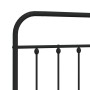Kopfteil aus schwarzem Metall, 180 cm von vidaXL, Kopf- und Fußteile - Ref: Foro24-352614, Preis: 49,72 €, Rabatt: %