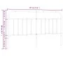 Cabecero de metal negro 180 cm de vidaXL, Cabeceros y pies de cama - Ref: Foro24-352614, Precio: 48,81 €, Descuento: %