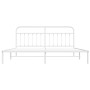 Metallbettgestell mit weißem Kopfteil 193x203 cm von vidaXL, Betten und Lattenroste - Ref: Foro24-352633, Preis: 129,75 €, Ra...