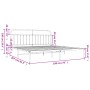 Metallbettgestell mit weißem Kopfteil 193x203 cm von vidaXL, Betten und Lattenroste - Ref: Foro24-352633, Preis: 129,75 €, Ra...