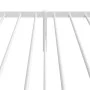 Metal bed frame with white headboard 90x190 cm by vidaXL, Beds and slatted bases - Ref: Foro24-350923, Price: 66,82 €, Discou...