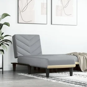 Sofá diván de tela gris claro de vidaXL, Divanes - Ref: Foro24-352853, Precio: 136,79 €, Descuento: %