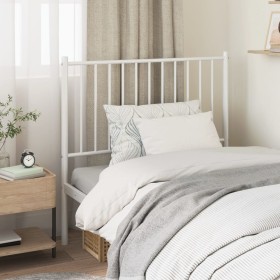 White metal headboard 90 cm by vidaXL, Headboards and footboards - Ref: Foro24-350959, Price: 25,10 €, Discount: %