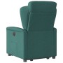 Sillón eléctrico reclinable elevable de tela verde oscuro
