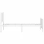 Metal bed frame with headboard and footboard white 90x190 cm by vidaXL, Beds and slatted bases - Ref: Foro24-350941, Price: 6...