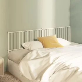 Cabecero de metal blanco 193 cm de vidaXL, Cabeceros y pies de cama - Ref: Foro24-350968, Precio: 33,75 €, Descuento: %