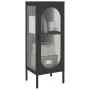 Tall glass and black steel display cabinet 40x35x105 cm by vidaXL, Sideboards - Ref: Foro24-352999, Price: 150,62 €, Discount: %