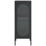 Tall glass and black steel display cabinet 40x35x105 cm by vidaXL, Sideboards - Ref: Foro24-352999, Price: 150,62 €, Discount: %