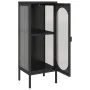 Tall glass and black steel display cabinet 40x35x105 cm by vidaXL, Sideboards - Ref: Foro24-352999, Price: 150,62 €, Discount: %