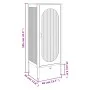Tall glass and black steel display cabinet 40x35x105 cm by vidaXL, Sideboards - Ref: Foro24-352999, Price: 150,62 €, Discount: %