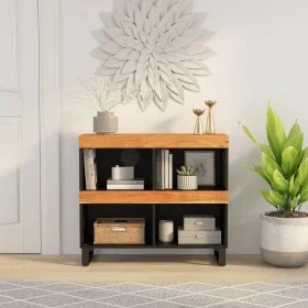 Solid acacia wood auxiliary cabinet 85x33x75 cm by vidaXL, Nightstands - Ref: Foro24-352898, Price: 67,51 €, Discount: %