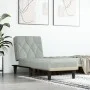 Light Gray Velvet Divan Sofa by vidaXL, Daybeds - Ref: Foro24-352860, Price: 142,90 €, Discount: %