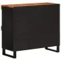 Beistellschrank aus massivem Akazienholz, 85 x 33 x 75 cm von vidaXL, Nachttische - Ref: Foro24-352898, Preis: 67,51 €, Rabat...
