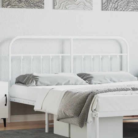 Kopfteil aus weißem Metall, 180 cm von vidaXL, Kopf- und Fußteile - Ref: Foro24-352663, Preis: 45,50 €, Rabatt: %